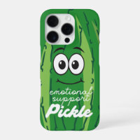 Emotional Support Pickle Funny Green iPhone Case