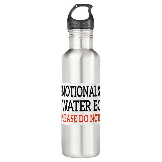 Emotional Support - PLEASE DO NOTE PET 710 Ml Water Bottle (Front)