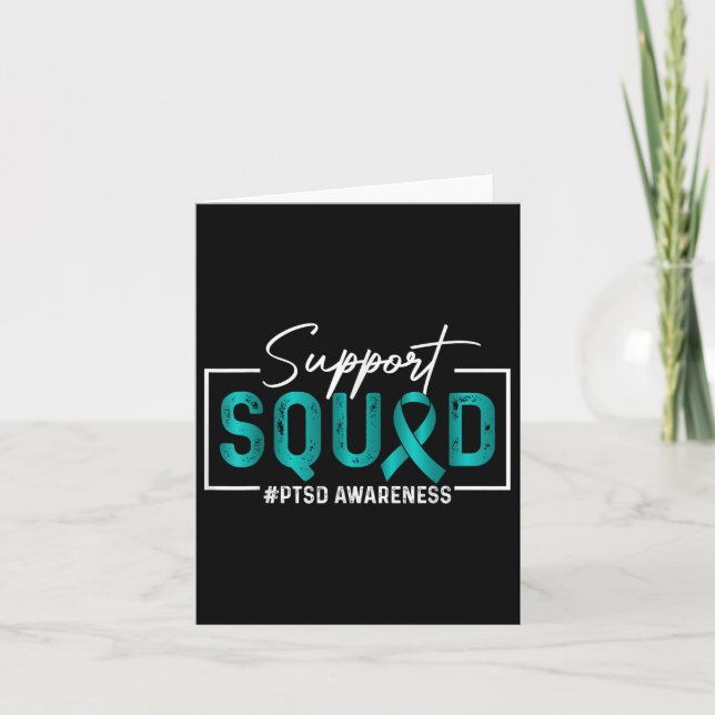 Emotional Support Squad Trauma Ptsd Awarenes Month Card (Front)