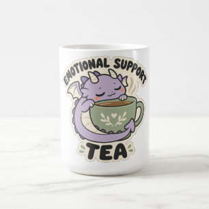 Emotional Support Tea Cozy Lavender Dragon Coffee Mug