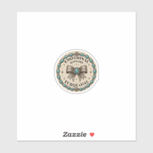 Emotional Support Turquoise Western Design