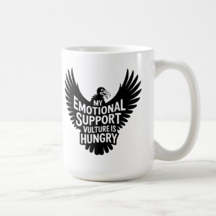 Emotional Support Vulture Neurodivergence Humour Coffee Mug