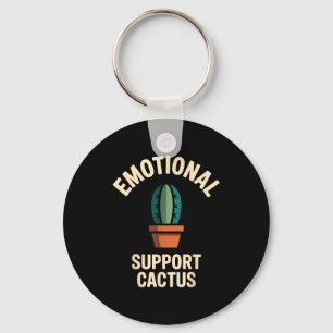 Emotional Suprt Cactus Funny Succulent Humor Outfi Keychain