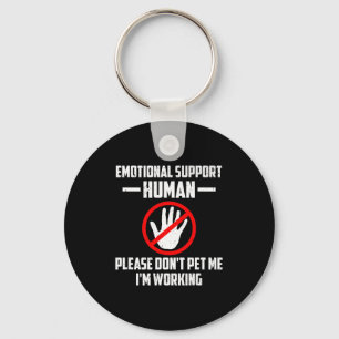 Emotional-suprt Human Halloween Costume Do Not Pet Keychain