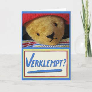 Emotional Teddy Card