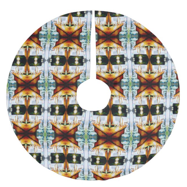 Emotional to Motivate, Logic to Justify Brushed Polyester Tree Skirt (Front)