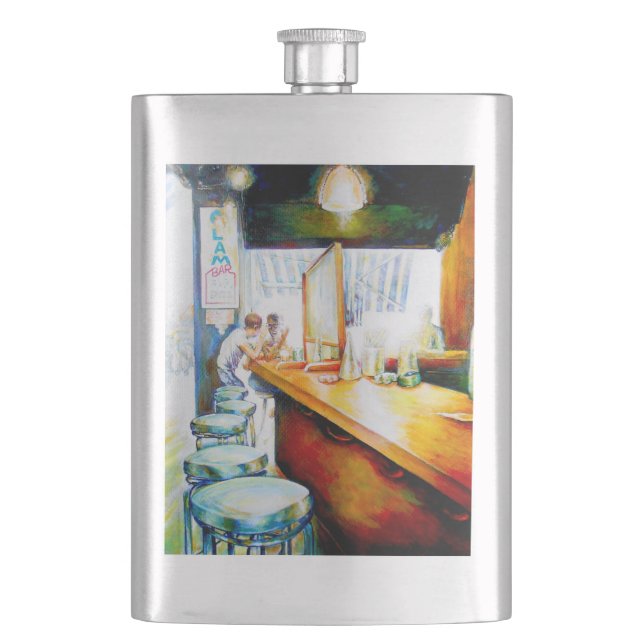 Emotional to Motivate, Logic to Justify Hip Flask (Front)