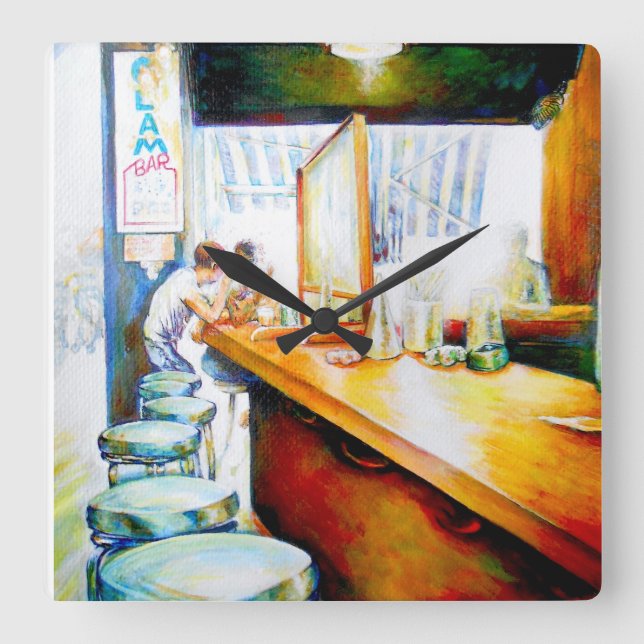 Emotional to Motivate, Logic to Justify Square Wall Clock (Front)