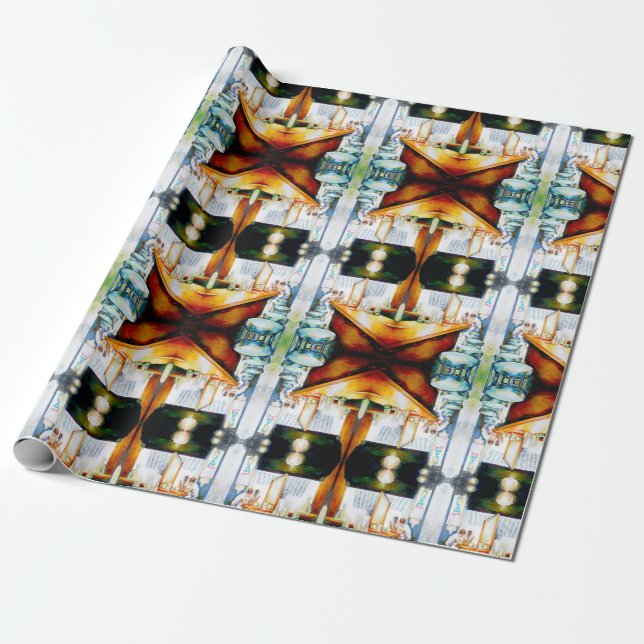 Emotional to Motivate, Logic to Justify Wrapping Paper (Unrolled)