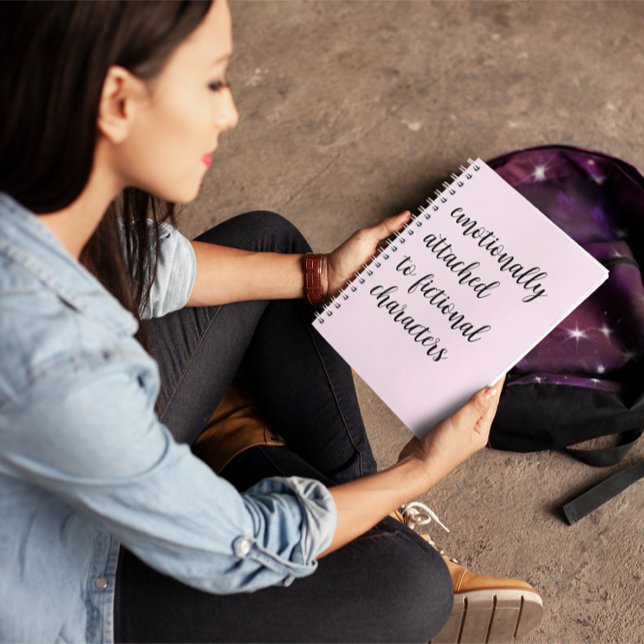 Emotionally Attached To Fictional Characters Notebook (Creator Uploaded)