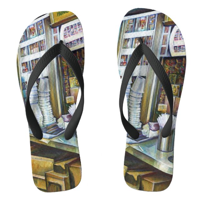 Emotionally Charged Forces of Light, Singapore Flip Flops (Footbed)