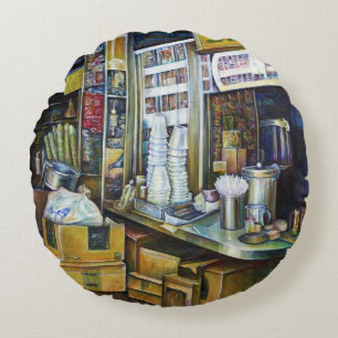 Emotionally Charged Forces of Light, Singapore Round Pillow