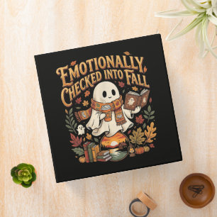Emotionally Checked Into Fall Autumn Halloween Binder