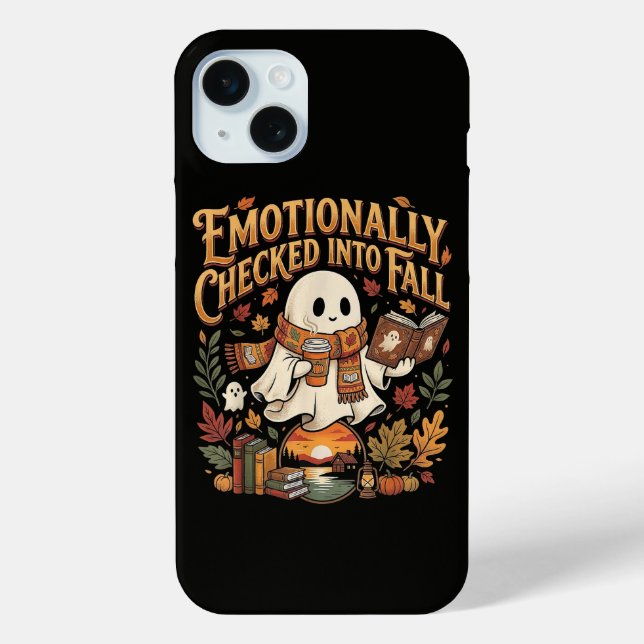 Emotionally Checked Into Fall Autumn Halloween Case-Mate iPhone Case (Back)