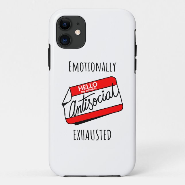 Emotionally Exhausted  Case-Mate iPhone Case (Back)