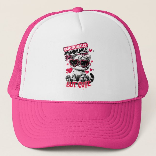 Emotionally  trucker hat (Front)