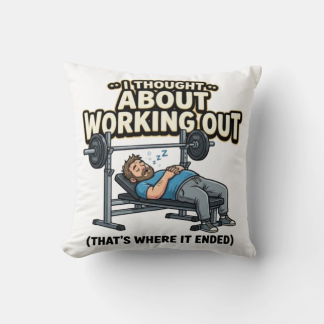 Emotionally Weak Physically Strong Throw Pillow (Front)