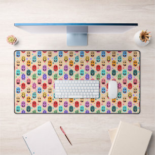 Emotions Colorful Faces Desk Mat