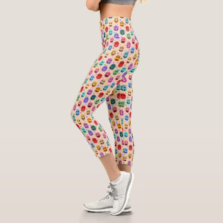 Emotions Colourful Faces Capri Leggings