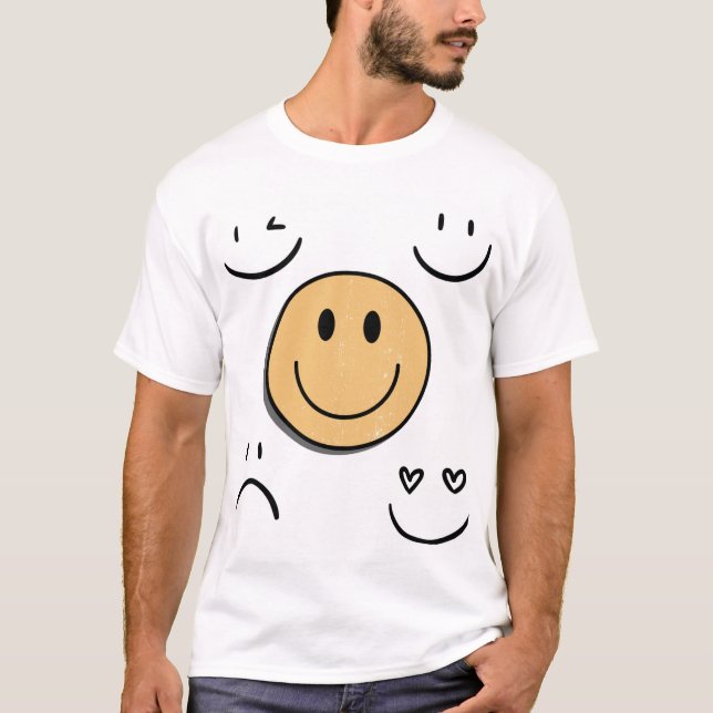 Emotions, faces and animated T-Shirt (Front)