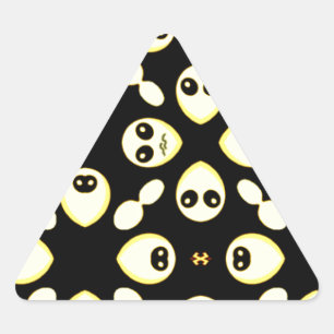 Emotions,Smile_ Triangle Sticker