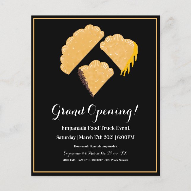 Empanada Event Food Truck Flyer (Front)