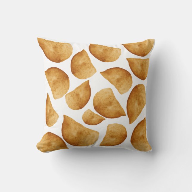 Empanada pattern throw pillow (Front)
