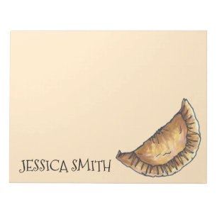 Empanada Personalized Foodie Empanadas Pastry Food Notepad