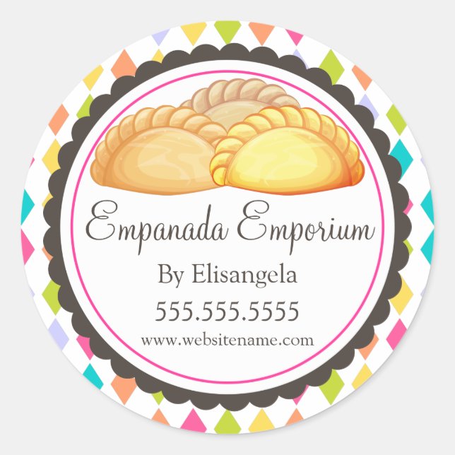 Empanada Turnover Bakery Festive Packaging Seals (Front)