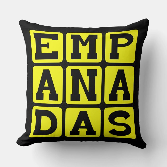 Empanadas, Mexican Meal Throw Pillow (Front)