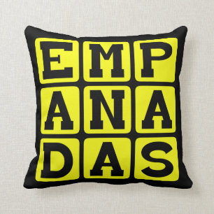 Empanadas, Mexican Meal Throw Pillow