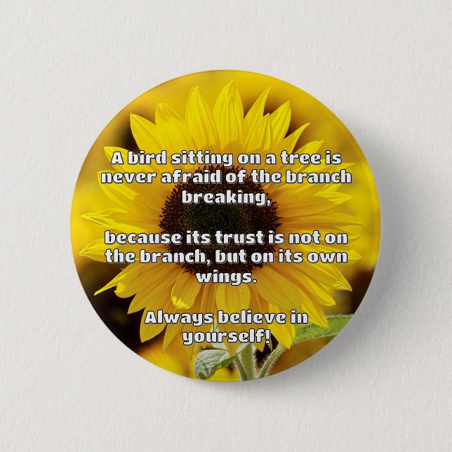 Empath Belief Positive Encouragement Quote  2 Inch Round Button (Front)