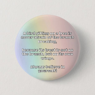 Empath Belief Positive Encouragement Quote 2 Inch Round Button