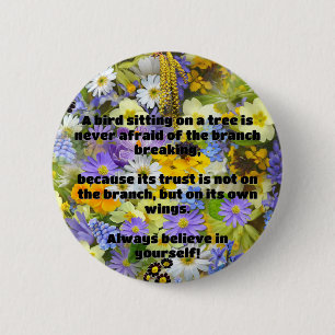 Empath Belief Positive Encouragement Quote  2 Inch Round Button