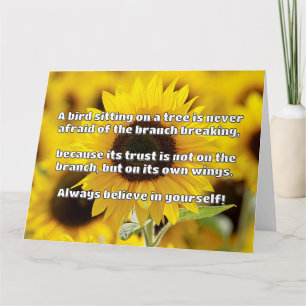Empath Belief Positive Encouragement Quote  Card