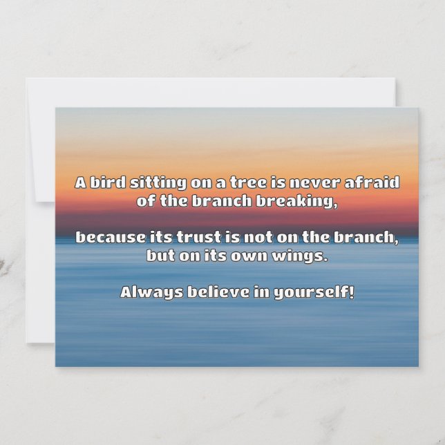 Empath Belief Positive Encouragement Quote  Invitation (Front)