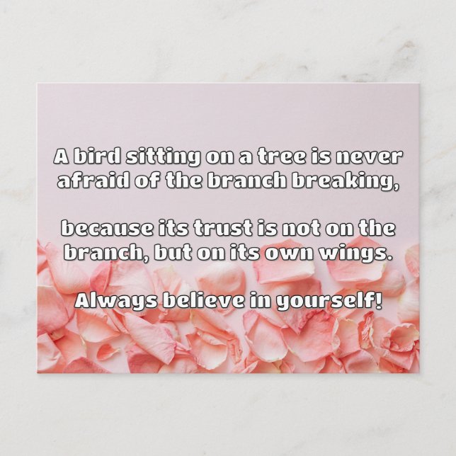Empath Belief Positive Encouragement Quote  Postcard (Front)