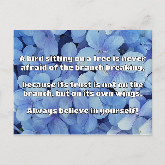 Empath Belief Positive Encouragement Quote  Postcard (Front)