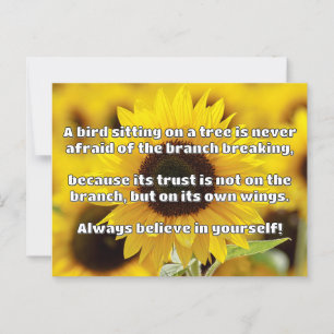 Empath Belief Positive Encouragement Quote Postcard
