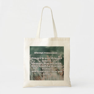 Empath Belief Positive Encouragement Quote  Tote Bag