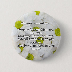 Empath Bravery Positive Encouragement Quote 2 Inch Round Button