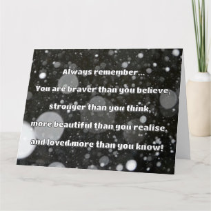 Empath Bravery Positive Encouragement Quote Card