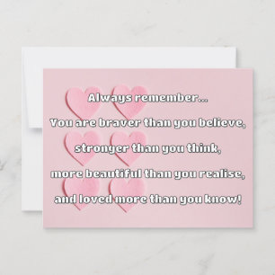 Empath Bravery Positive Encouragement Quote Postcard