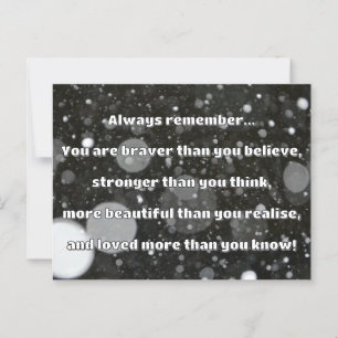 Empath Bravery Positive Encouragement Quote Postcard