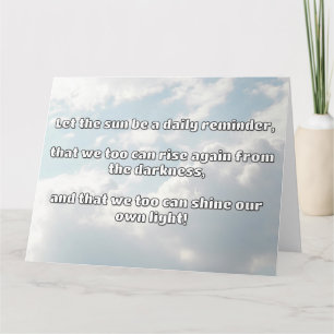 Empath Shine Positive Encouragement Quote  Card