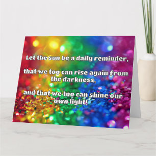 Empath Shine Positive Encouragement Quote  Card