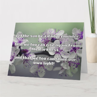 Empath Shine Positive Encouragement Quote  Card