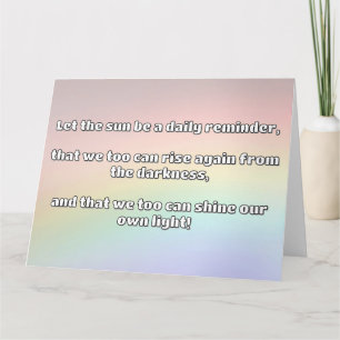 Empath Shine Positive Encouragement Quote Card