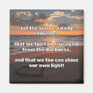 Empath Shine Positive Encouragement Quote  Magnet