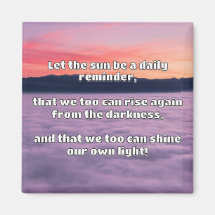 Empath Shine Positive Encouragement Quote  Magnet